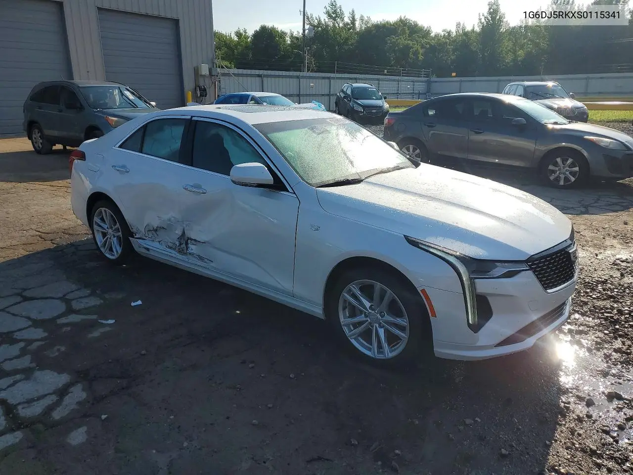 2025 Cadillac Ct4 Luxury + VIN: 1G6DJ5RKXS0115341 Lot: 59844566