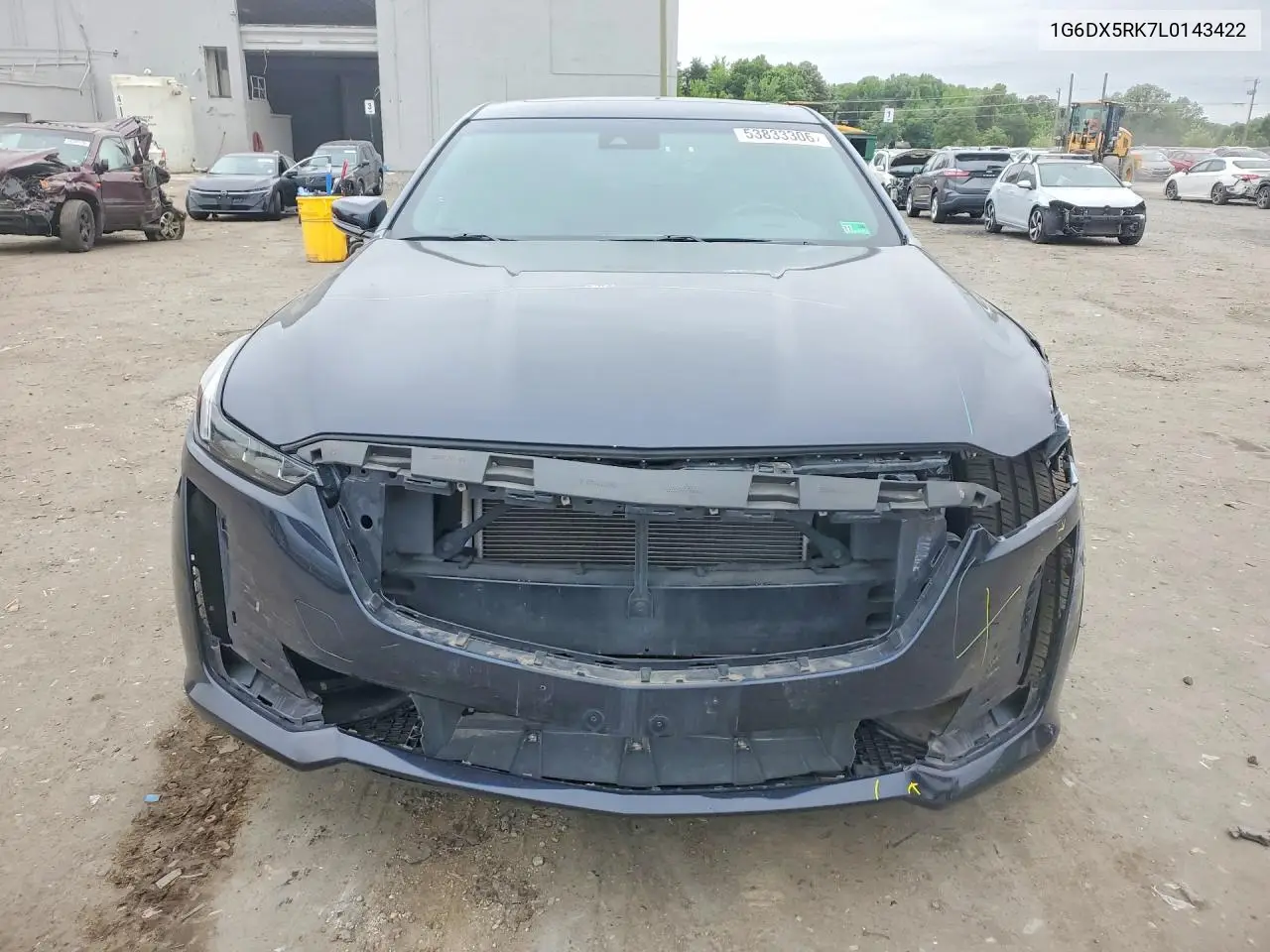 2020 Cadillac Ct5 Luxury VIN: 1G6DX5RK7L0143422 Lot: 53833306