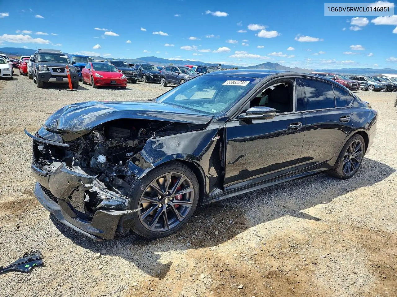 2020 Cadillac Ct5-V VIN: 1G6DV5RW0L0146851 Lot: 55935246