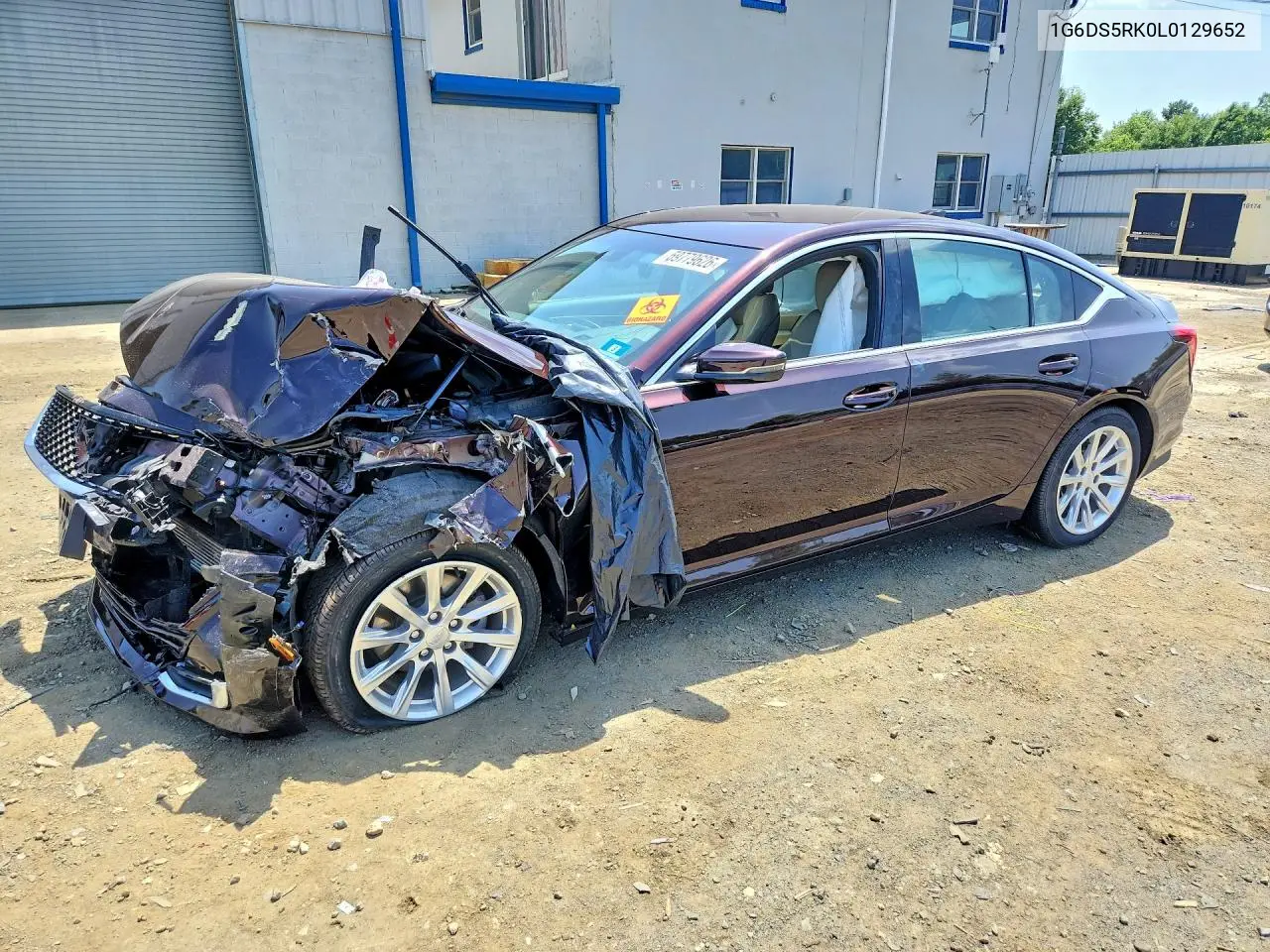 2020 Cadillac Ct5 Luxury VIN: 1G6DS5RK0L0129652 Lot: 59779626