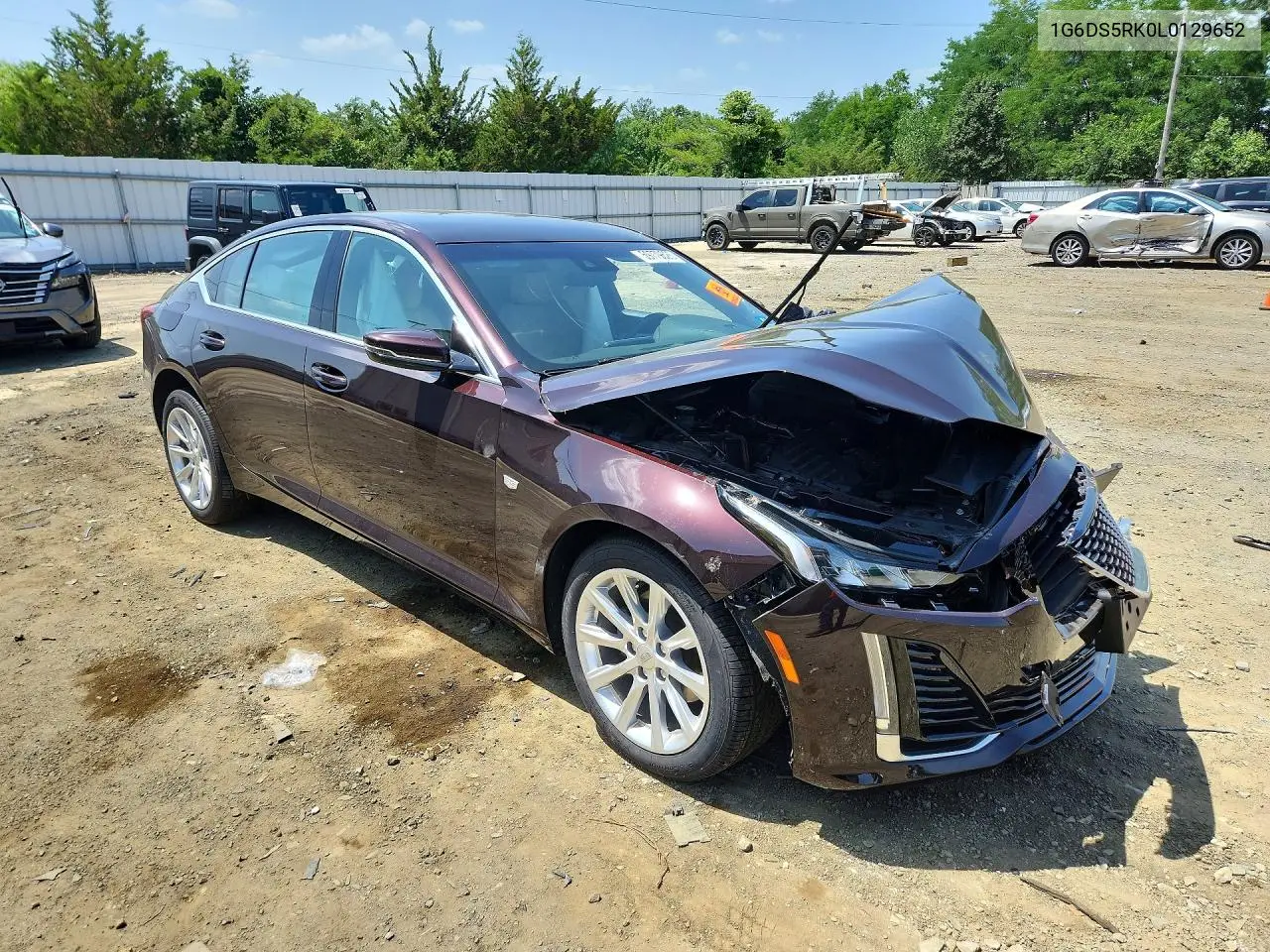 2020 Cadillac Ct5 Luxury VIN: 1G6DS5RK0L0129652 Lot: 59779626