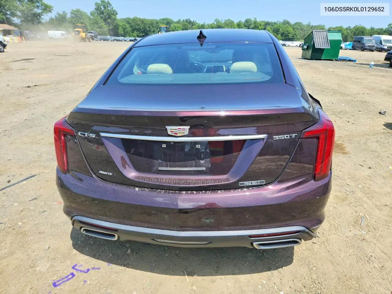 2020 Cadillac Ct5 Luxury VIN: 1G6DS5RK0L0129652 Lot: 59779626