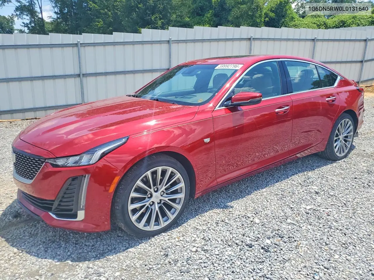 2020 Cadillac Ct5 Premium Luxury VIN: 1G6DN5RW0L0131640 Lot: 59992796