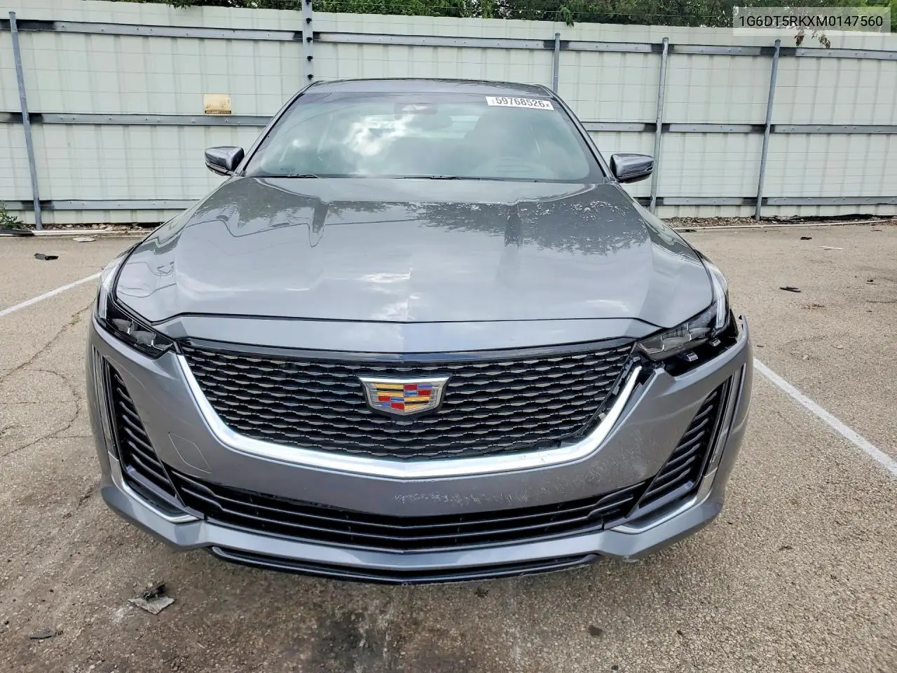 2021 Cadillac Ct5 VIN: 1G6DT5RKXM0147560 Lot: 59768526