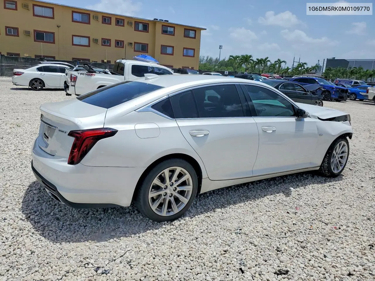 2021 Cadillac Ct5 Luxury VIN: 1G6DM5RK0M0109770 Lot: 60228126
