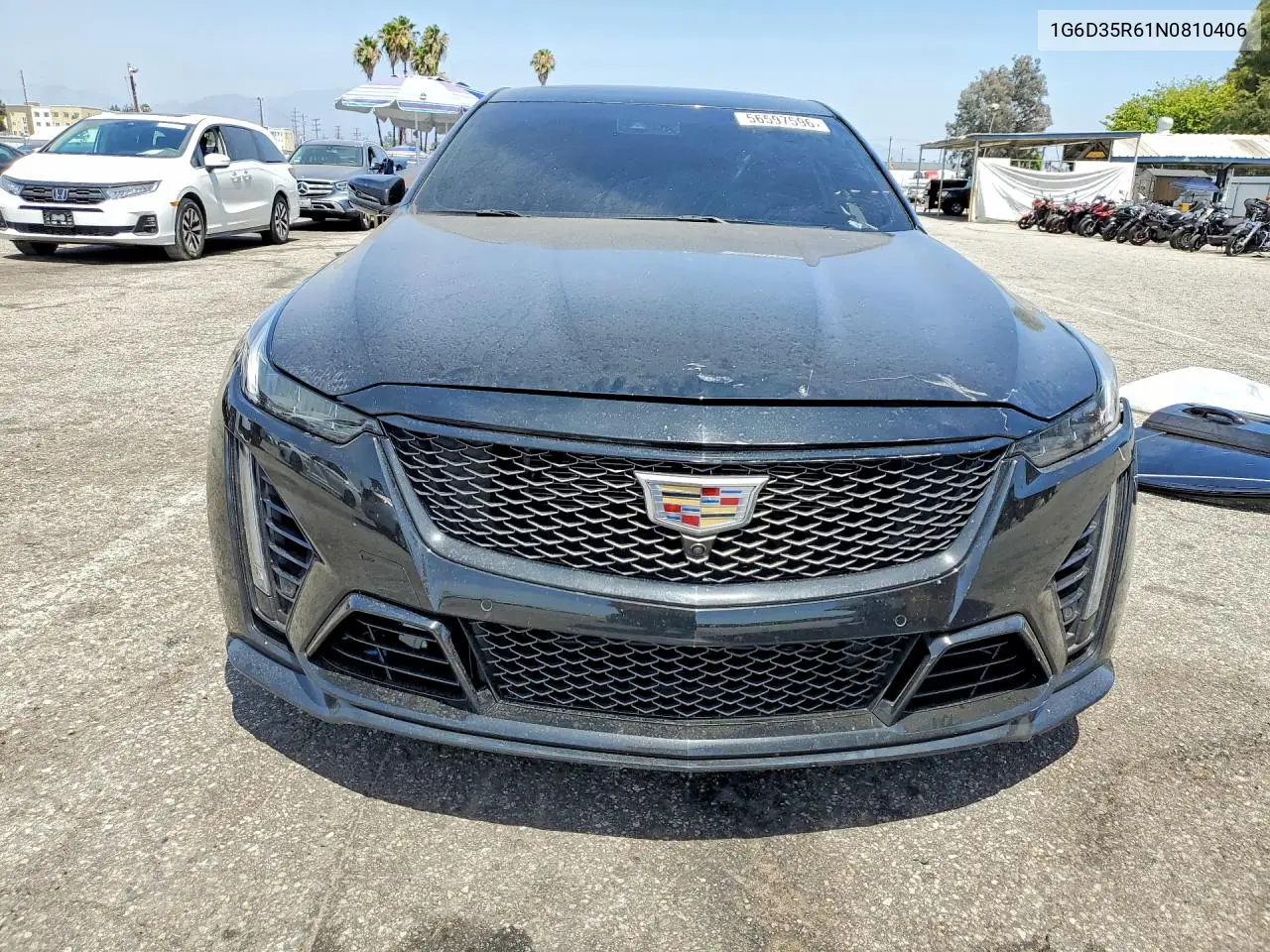 2022 Cadillac Ct5-V Blackwing VIN: 1G6D35R61N0810406 Lot: 56597596