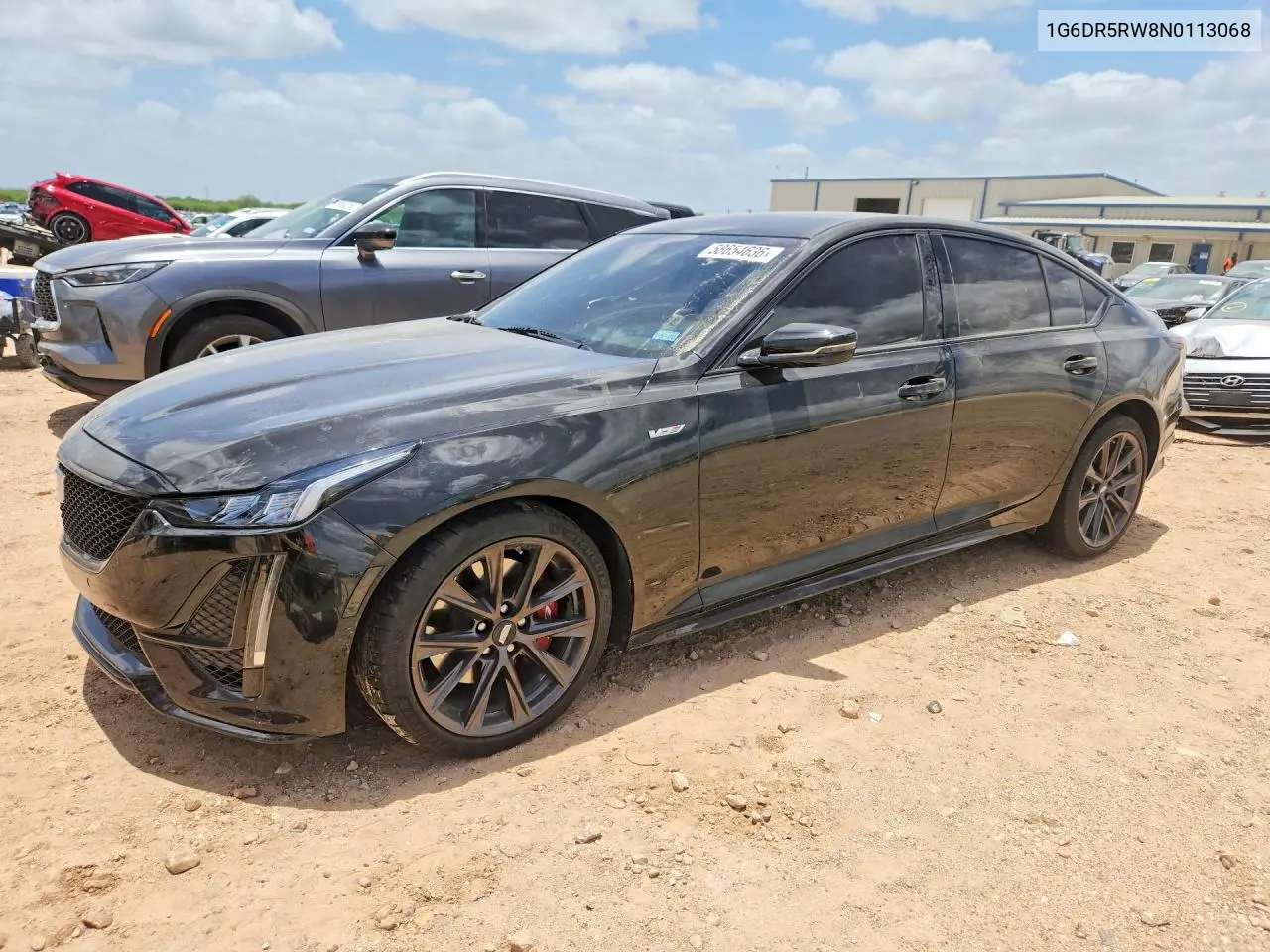 2022 Cadillac Ct5-V VIN: 1G6DR5RW8N0113068 Lot: 58654636