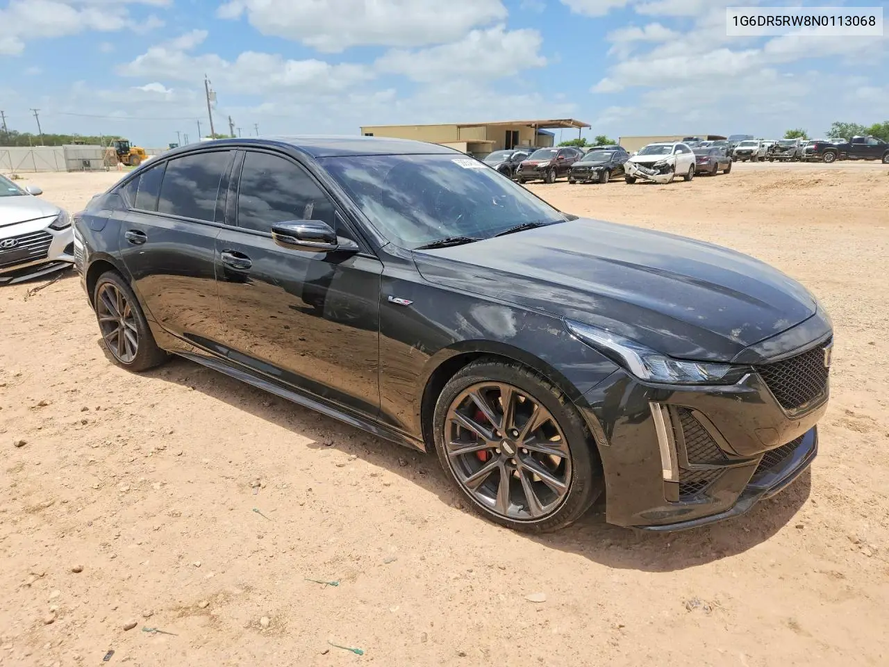 2022 Cadillac Ct5-V VIN: 1G6DR5RW8N0113068 Lot: 58654636