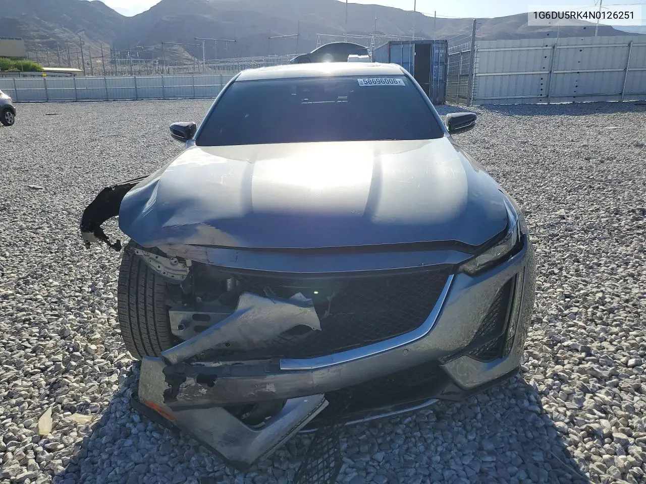 2022 Cadillac Ct5 Sport VIN: 1G6DU5RK4N0126251 Lot: 58696006