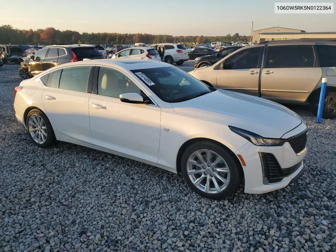 2022 Cadillac Ct5 VIN: 1G6DW5RK5N0122364 Lot: 91414885