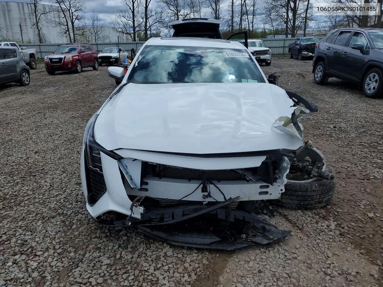 2025 Cadillac Ct5 Premium Luxury VIN: 1G6DS5RK3S0101455 Lot: 51855706