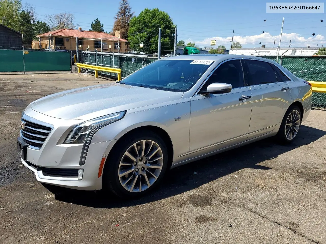 2016 Cadillac Ct6 Premium VIN: 1G6KF5RS2GU166647 Lot: 59166936
