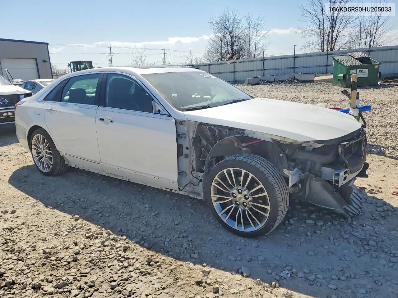 2017 Cadillac Ct6 Luxury VIN: 1G6KD5RS0HU205033 Lot: 49873386