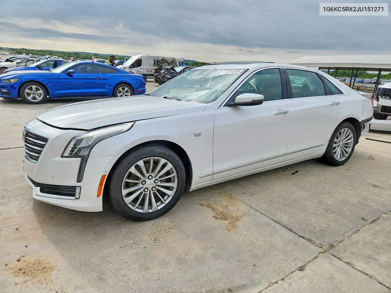 2018 Cadillac Ct6 Luxury VIN: 1G6KC5RX2JU151271 Lot: 57314906