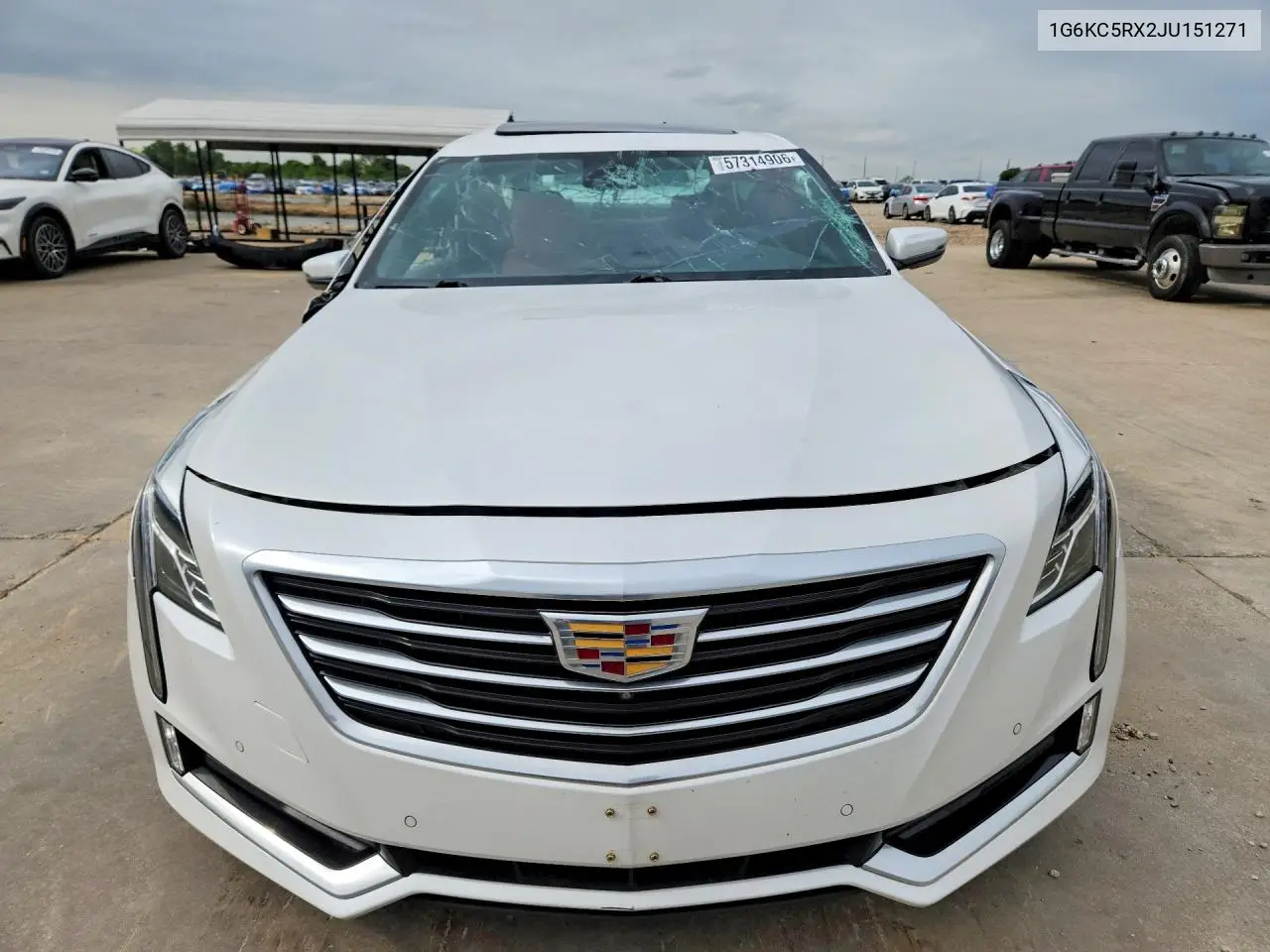 2018 Cadillac Ct6 Luxury VIN: 1G6KC5RX2JU151271 Lot: 57314906