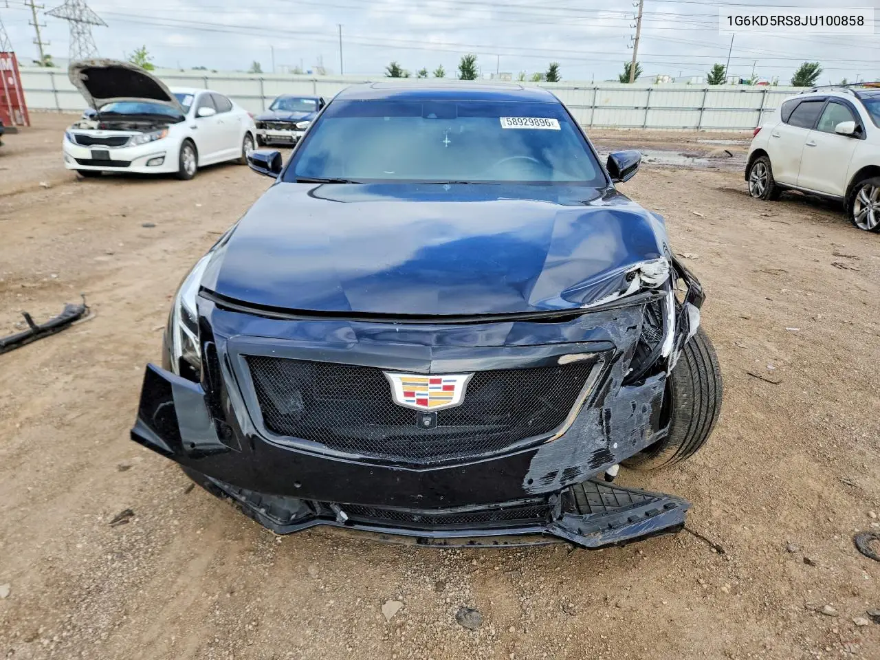 2018 Cadillac Ct6 Luxury VIN: 1G6KD5RS8JU100858 Lot: 58929896