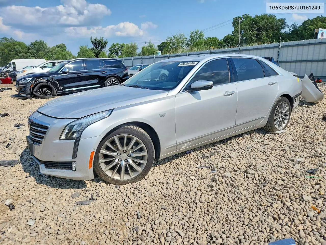 2018 Cadillac Ct6 Luxury VIN: 1G6KD5RS7JU151249 Lot: 61676106