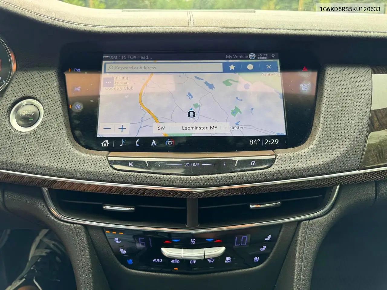 2019 Cadillac Ct6 Premium Luxury VIN: 1G6KD5RS5KU120633 Lot: 61687906