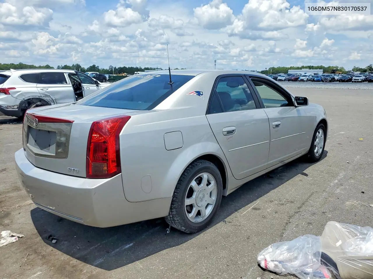 2003 Cadillac Cts VIN: 1G6DM57N830170537 Lot: 61327386