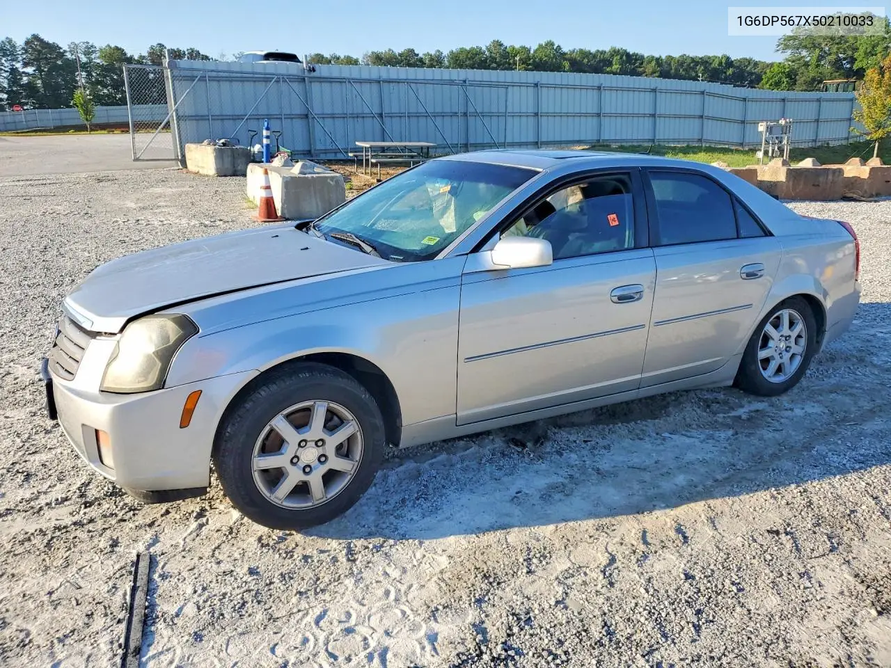 2005 Cadillac Cts Hi Feature V6 VIN: 1G6DP567X50210033 Lot: 60181006