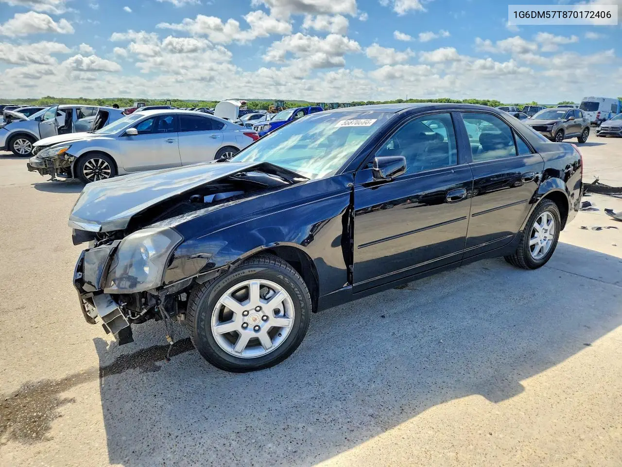 2007 Cadillac Cts VIN: 1G6DM57T870172406 Lot: 56870886