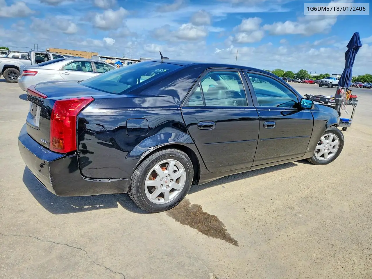 2007 Cadillac Cts VIN: 1G6DM57T870172406 Lot: 56870886