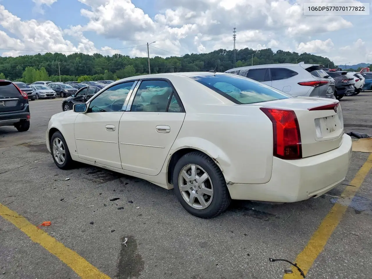 2007 Cadillac Cts Hi Feature V6 VIN: 1G6DP577070177822 Lot: 61501496