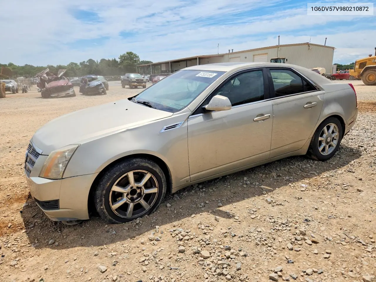 2008 Cadillac Cts Hi Feature V6 VIN: 1G6DV57V980210872 Lot: 57533156