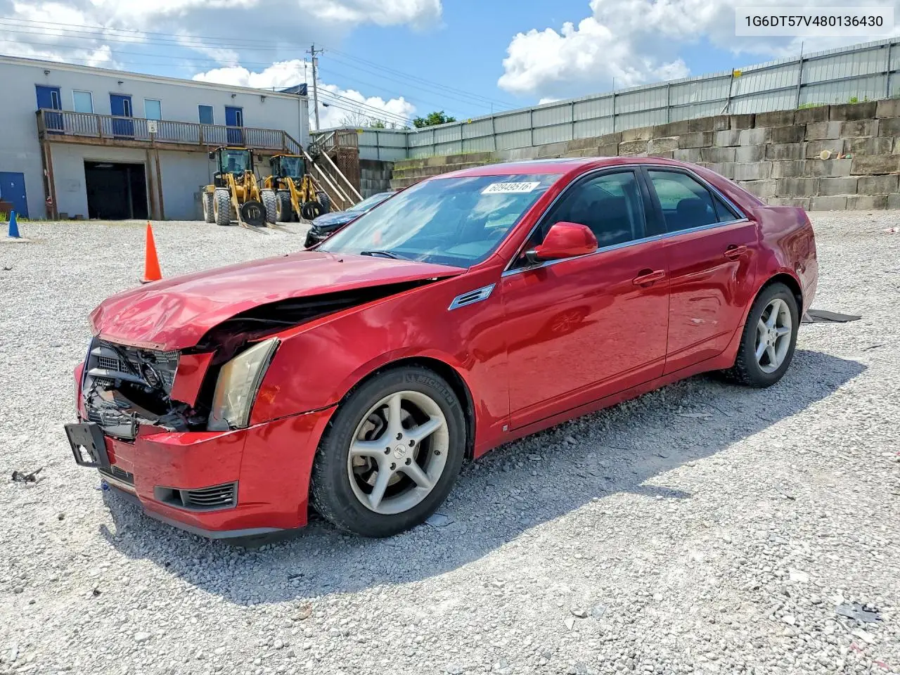 2008 Cadillac Cts Hi Feature V6 VIN: 1G6DT57V480136430 Lot: 60949516