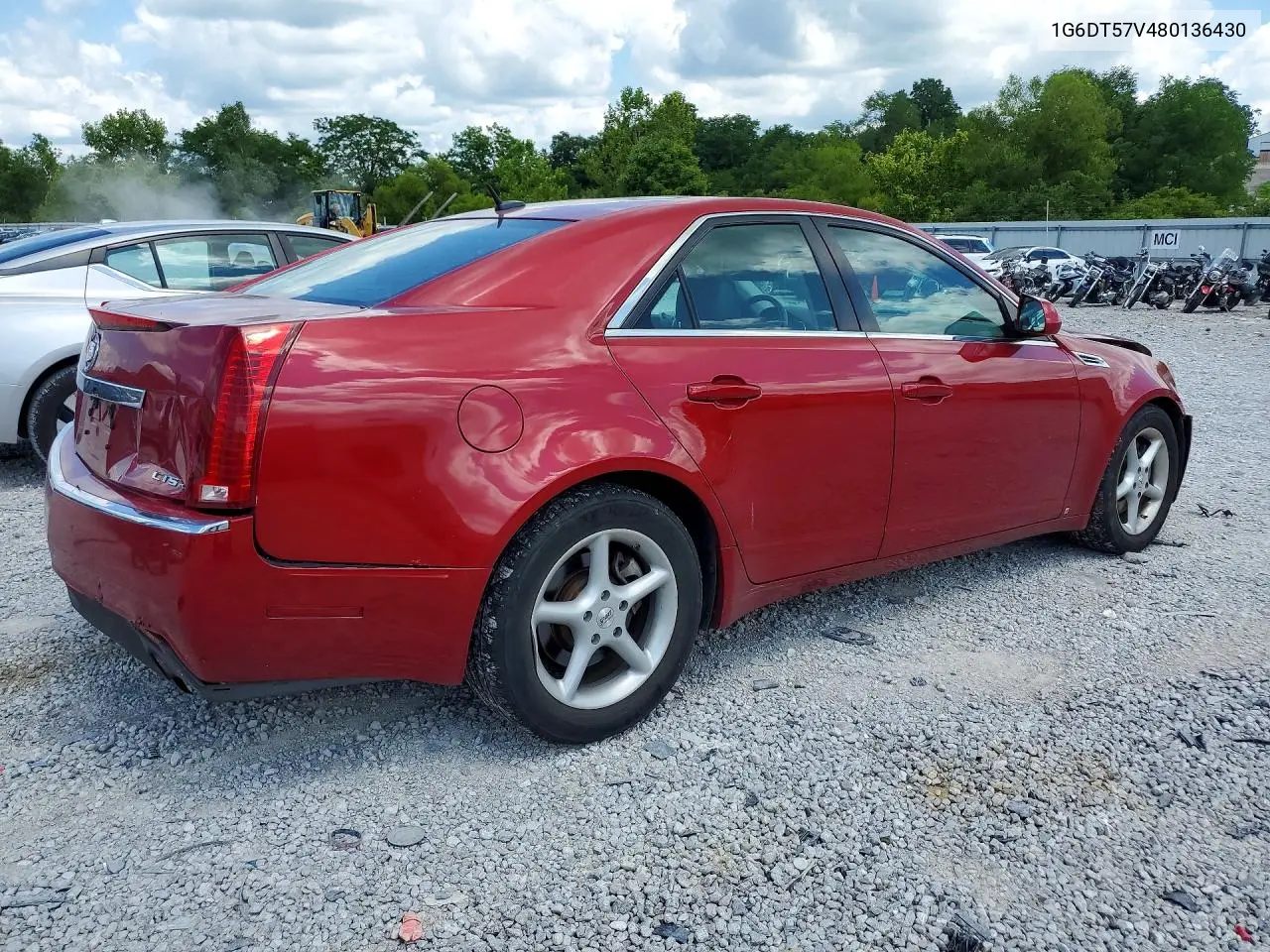 2008 Cadillac Cts Hi Feature V6 VIN: 1G6DT57V480136430 Lot: 60949516