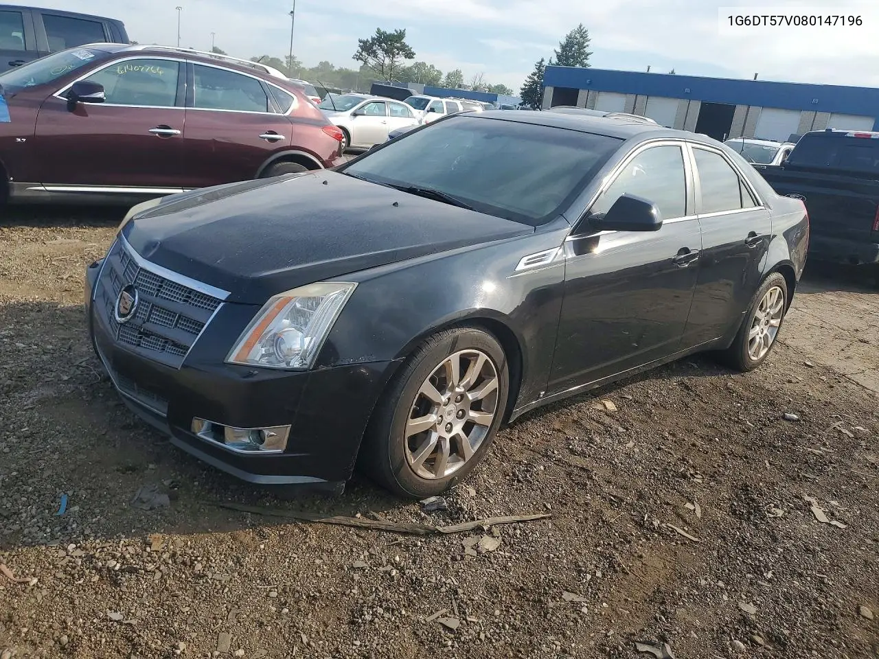 2008 Cadillac Cts Hi Feature V6 VIN: 1G6DT57V080147196 Lot: 60996626