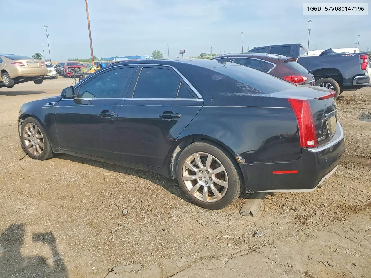 2008 Cadillac Cts Hi Feature V6 VIN: 1G6DT57V080147196 Lot: 60996626