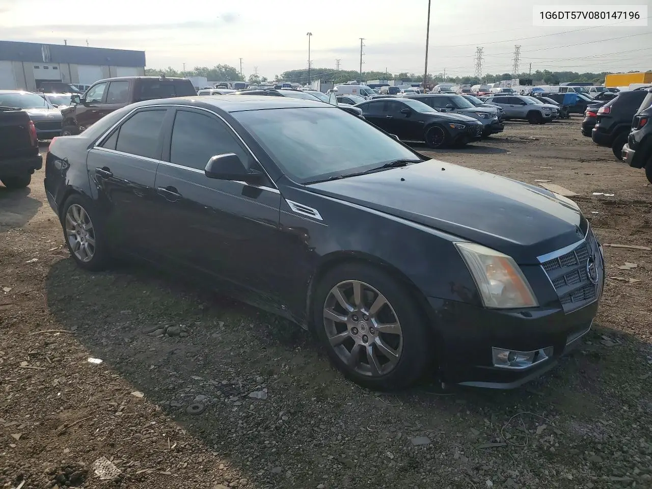 2008 Cadillac Cts Hi Feature V6 VIN: 1G6DT57V080147196 Lot: 60996626
