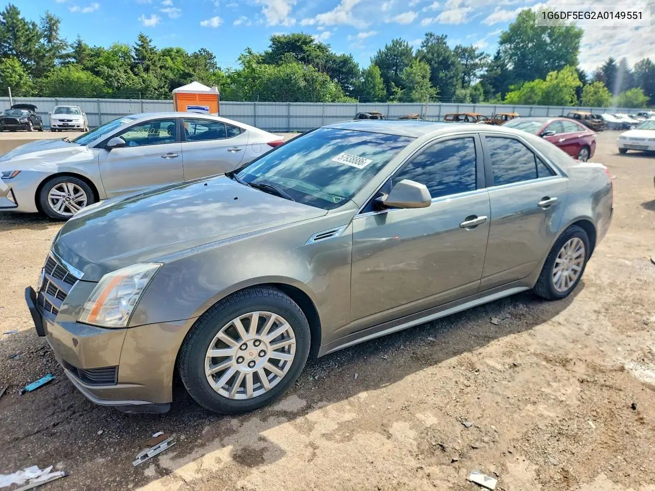 2010 Cadillac Cts Luxury Collection VIN: 1G6DF5EG2A0149551 Lot: 57938886