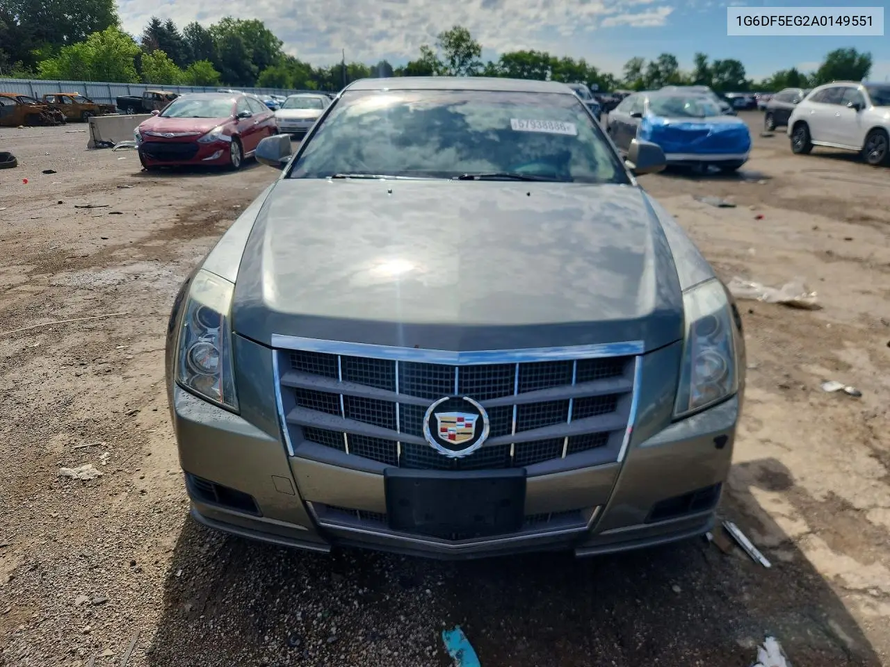 2010 Cadillac Cts Luxury Collection VIN: 1G6DF5EG2A0149551 Lot: 57938886