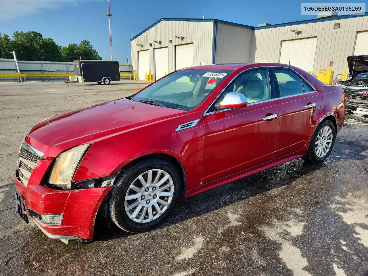 2010 Cadillac Cts Luxury Collection VIN: 1G6DE5EG3A0136259 Lot: 62053956