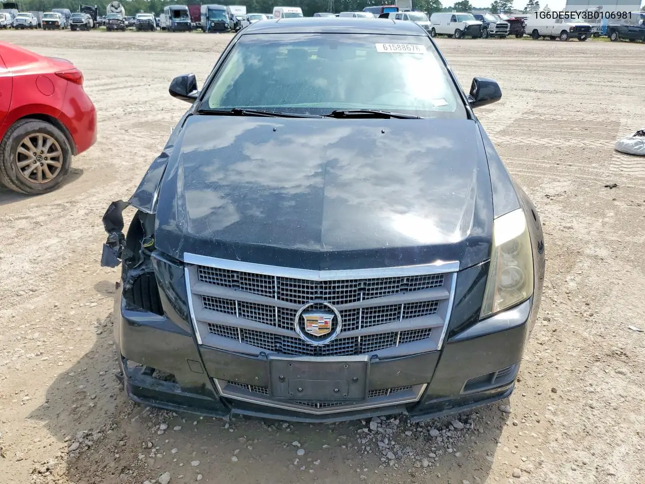 2011 Cadillac Cts Luxury Collection VIN: 1G6DE5EY3B0106981 Lot: 61588676
