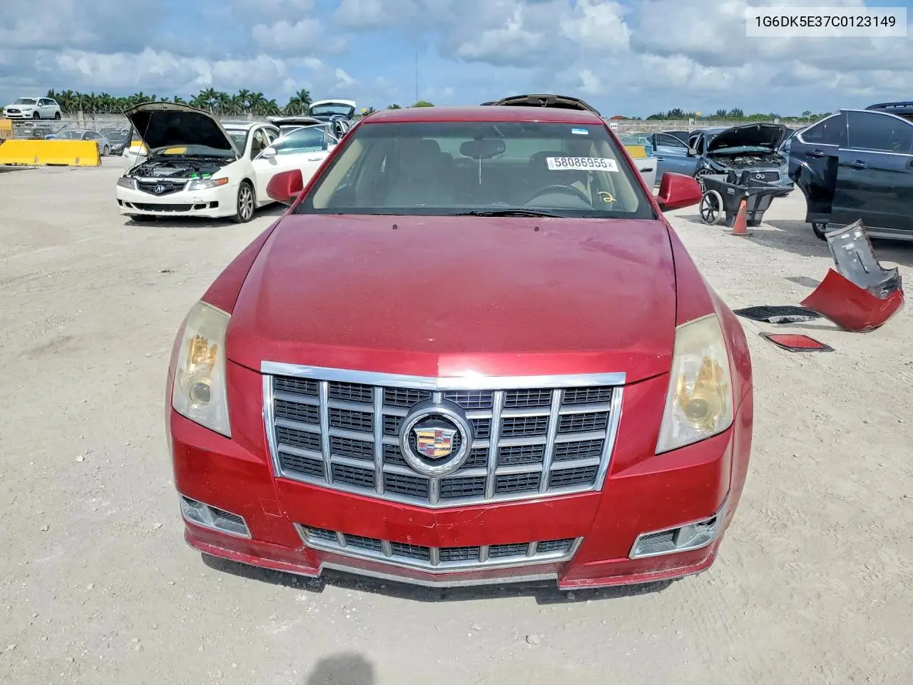 2012 Cadillac Cts Performance Collection VIN: 1G6DK5E37C0123149 Lot: 58086956