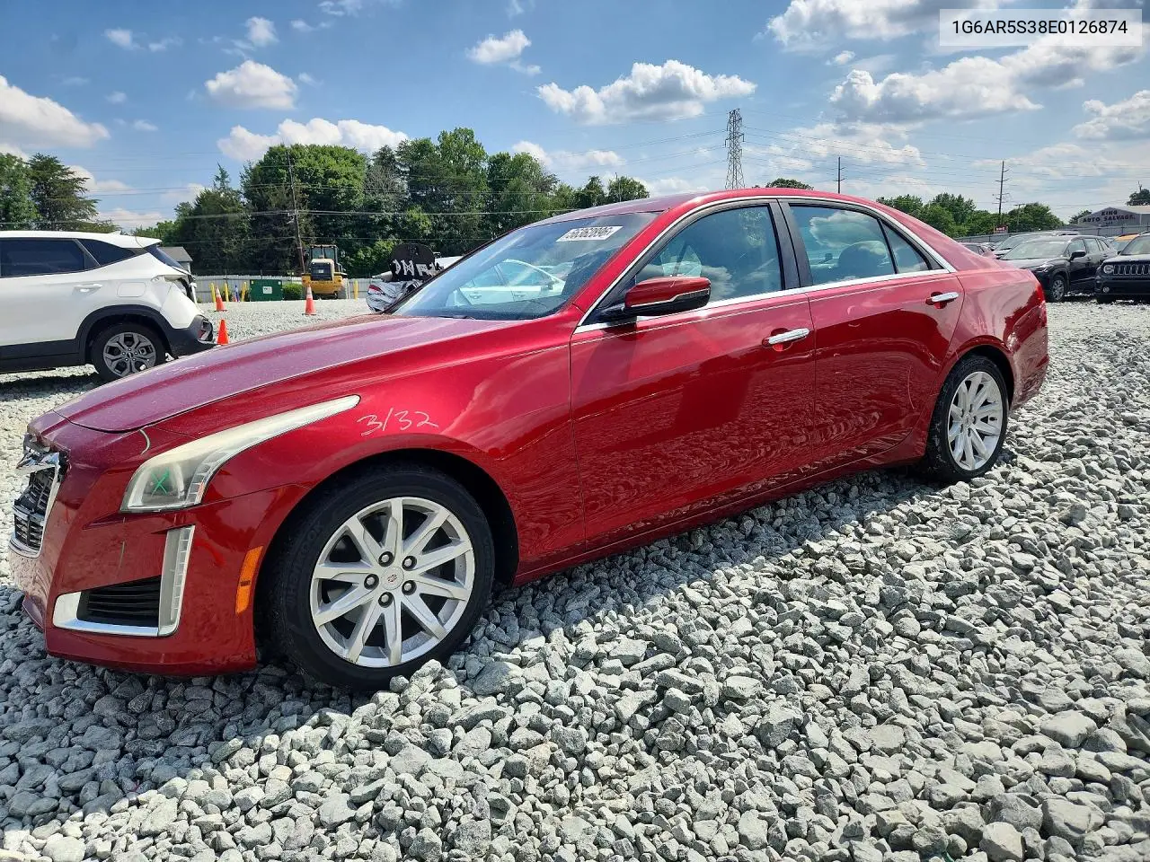 2014 Cadillac Cts Luxury Collection VIN: 1G6AR5S38E0126874 Lot: 56362896