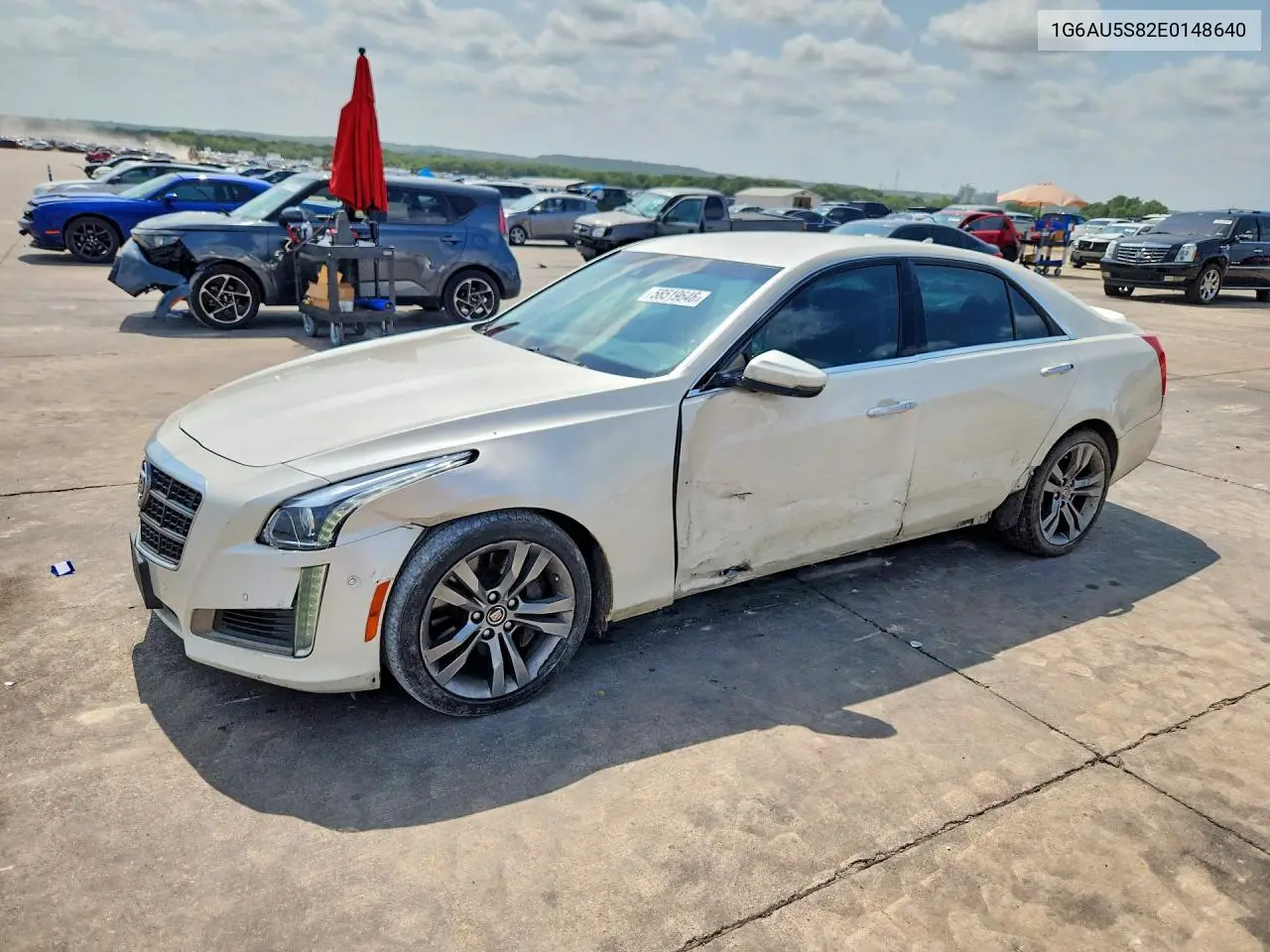 2014 Cadillac Cts Vsport VIN: 1G6AU5S82E0148640 Lot: 58519646