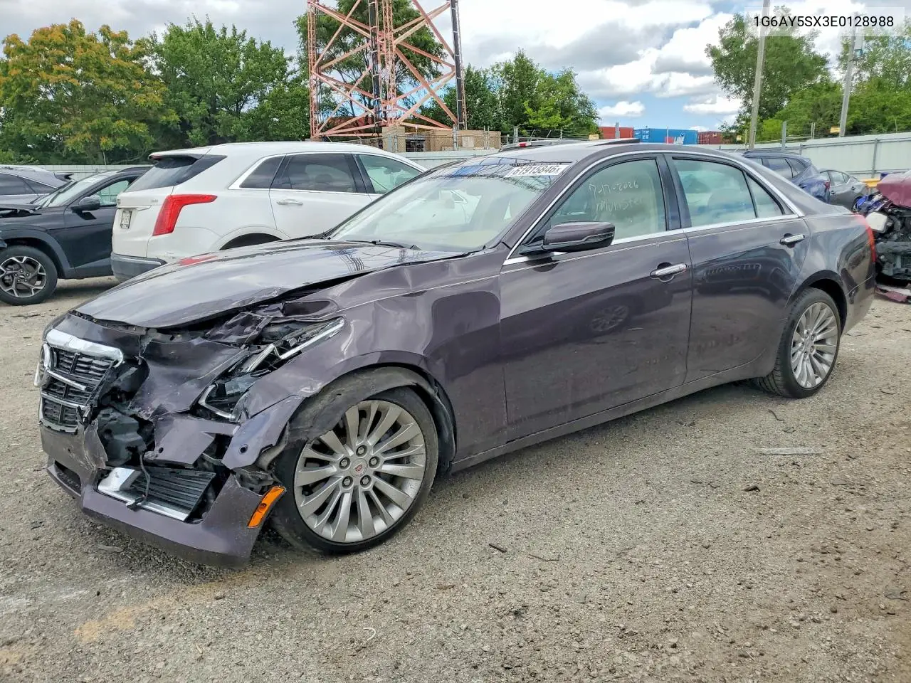 2014 Cadillac Cts Performance Collection VIN: 1G6AY5SX3E0128988 Lot: 61915846