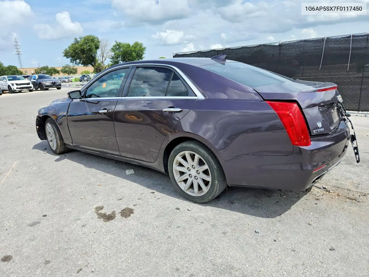 2015 Cadillac Cts VIN: 1G6AP5SX7F0117450 Lot: 61014666
