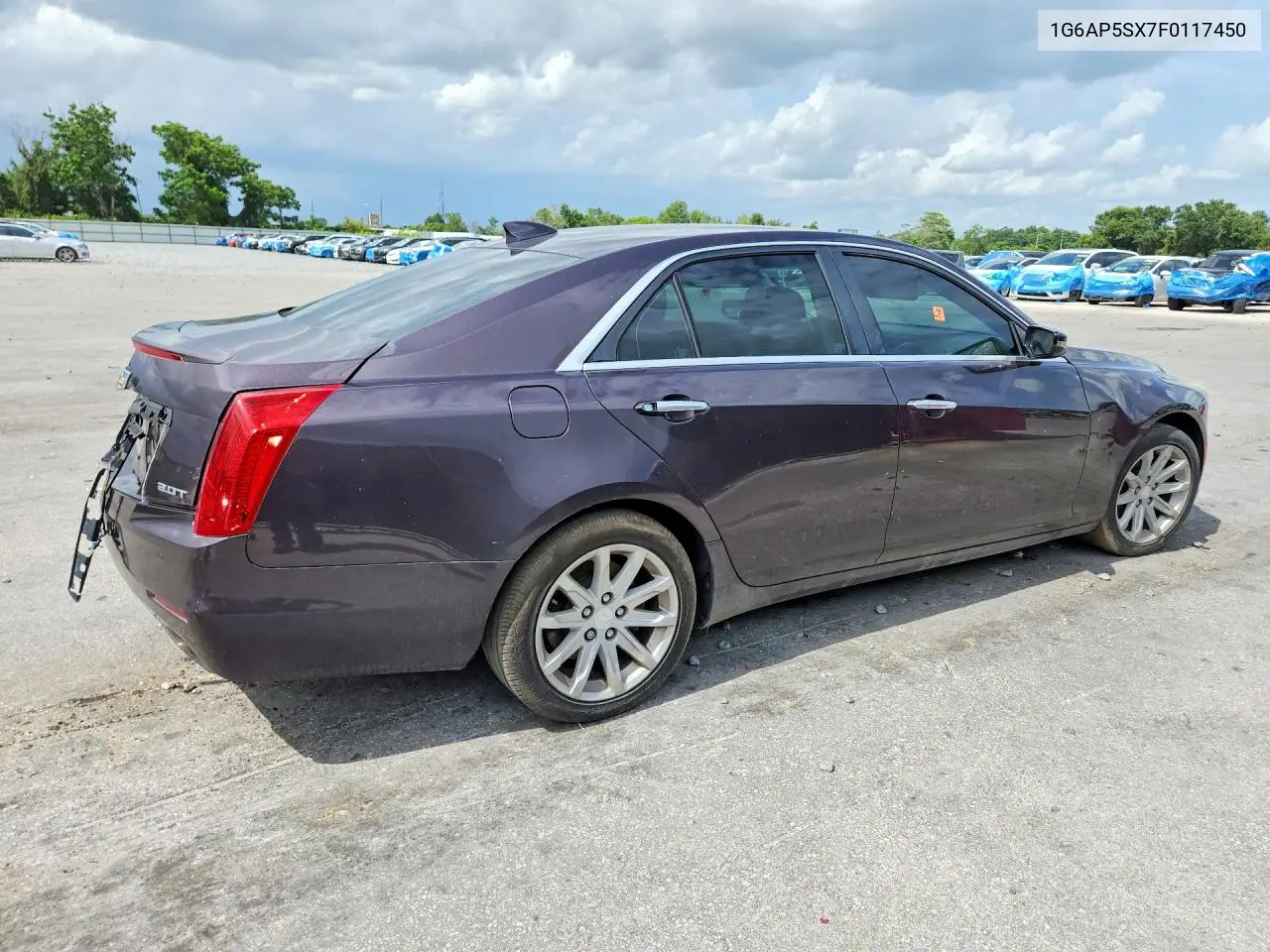 2015 Cadillac Cts VIN: 1G6AP5SX7F0117450 Lot: 61014666