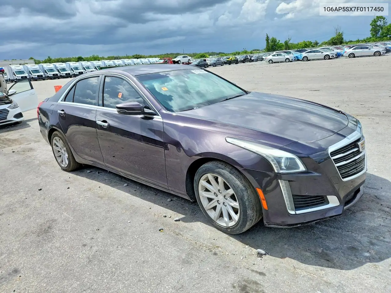 2015 Cadillac Cts VIN: 1G6AP5SX7F0117450 Lot: 61014666