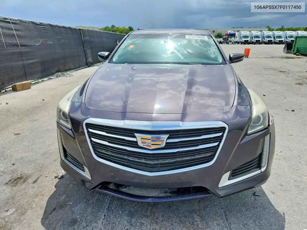 2015 Cadillac Cts VIN: 1G6AP5SX7F0117450 Lot: 61014666