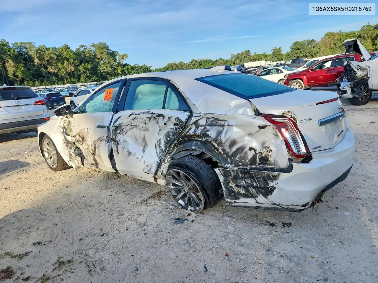 2017 Cadillac Cts Luxury VIN: 1G6AX5SX5H0216769 Lot: 57874176