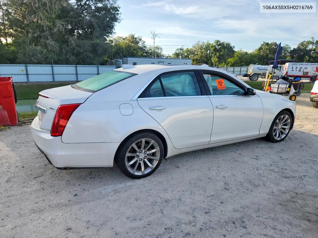 2017 Cadillac Cts Luxury VIN: 1G6AX5SX5H0216769 Lot: 57874176