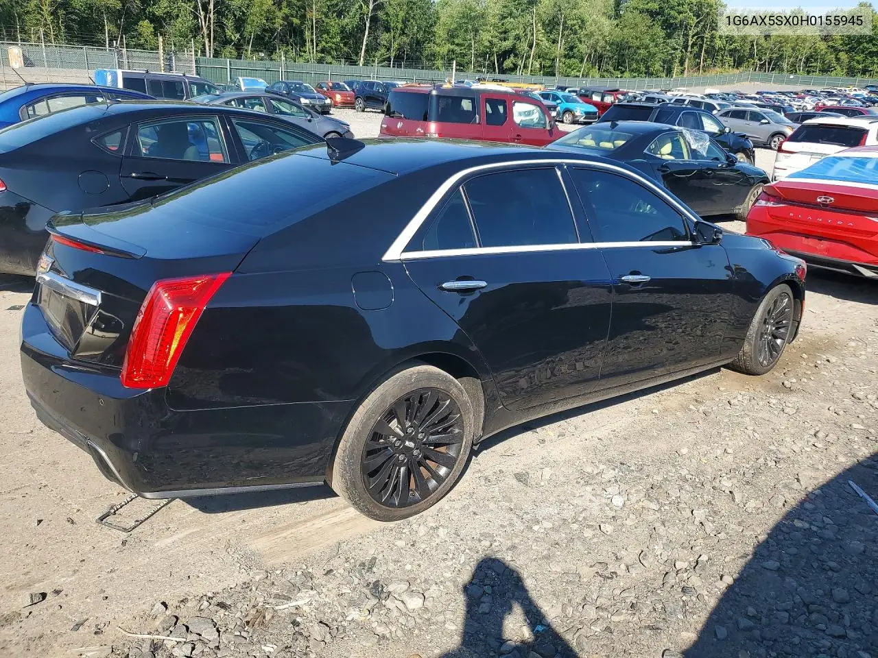 2017 Cadillac Cts Luxury VIN: 1G6AX5SX0H0155945 Lot: 61094696