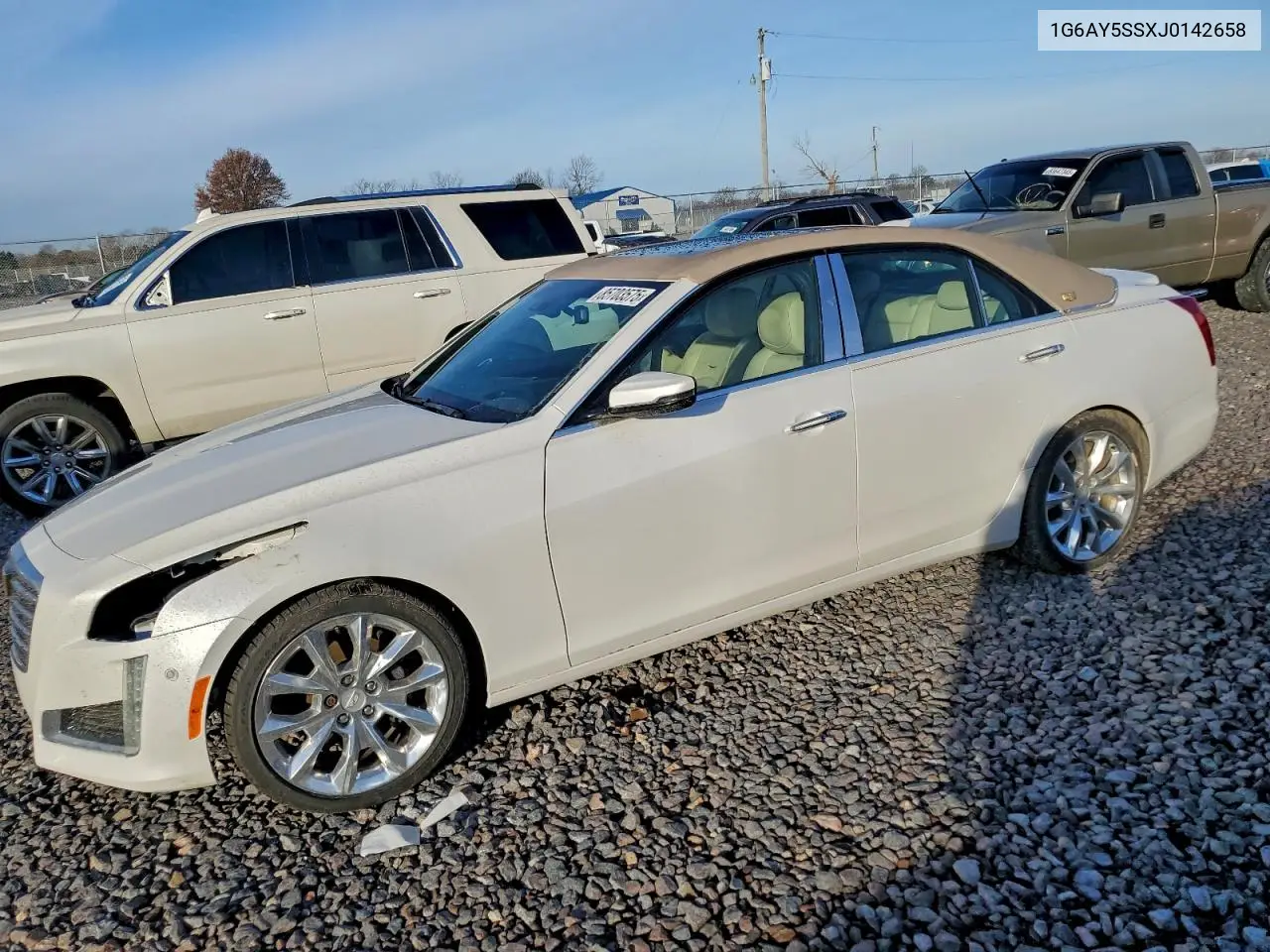 1G6AY5SSXJ0142658 2018 Cadillac Cts Premium Luxury