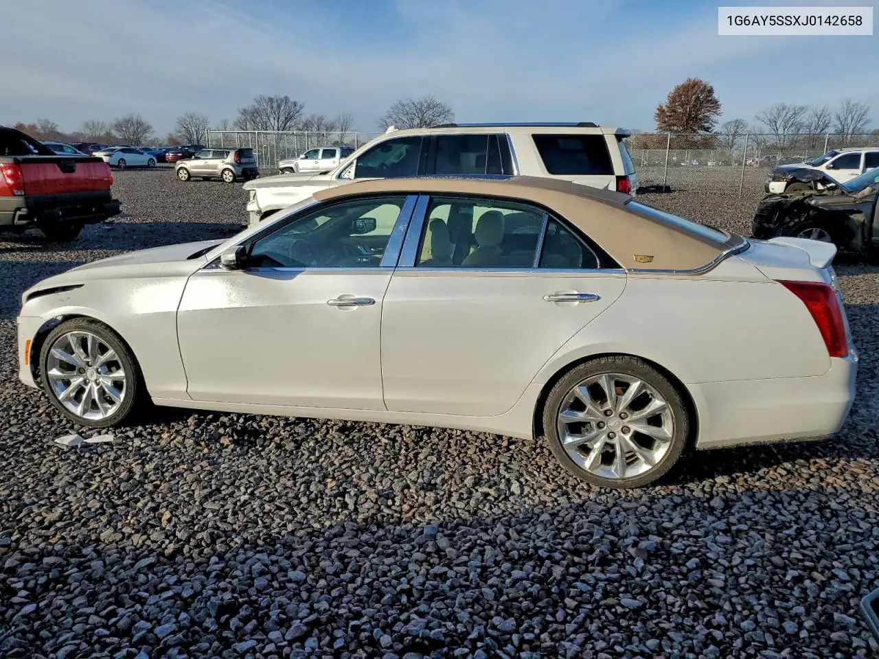 1G6AY5SSXJ0142658 2018 Cadillac Cts Premium Luxury